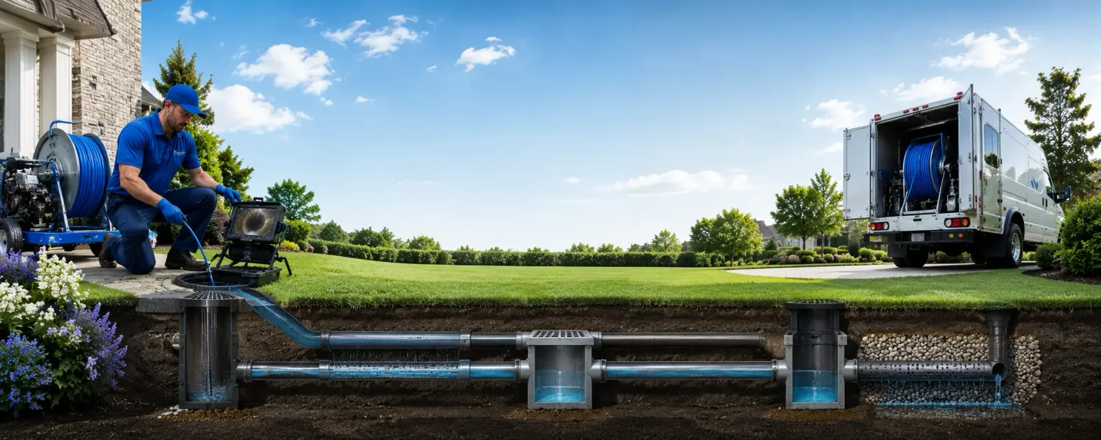 Outdoor drain cleaning information for Oakdale, IL